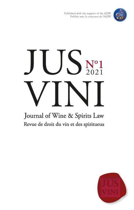 Kniha JUS VINI Journal of Wine et Spirits Law - N°1/2021 Georgopoulos