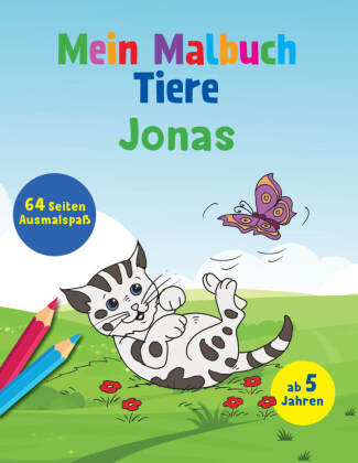 Kniha Mein Malbuch Tiere - Jonas 