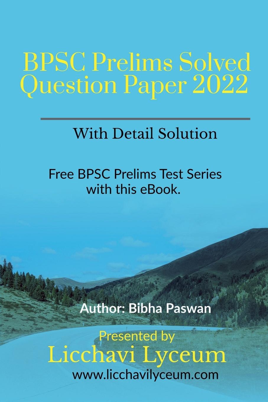 Knjiga BPSC Prelims Exam Solved Question Paper 2022 Bibha Paswan