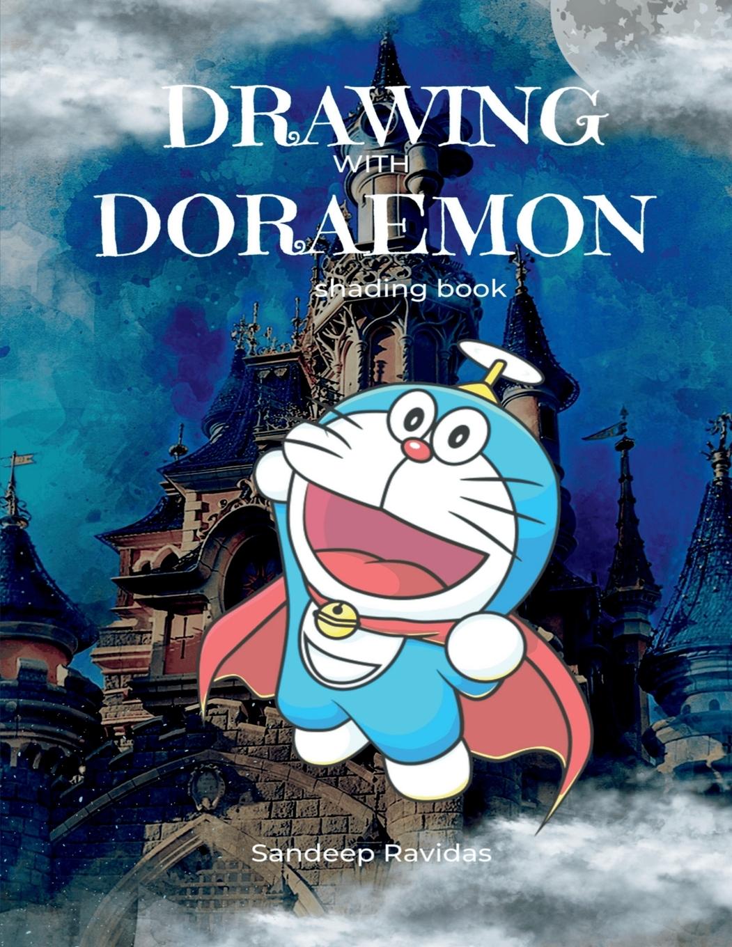 Carte Drawing with Doraemon shading book 