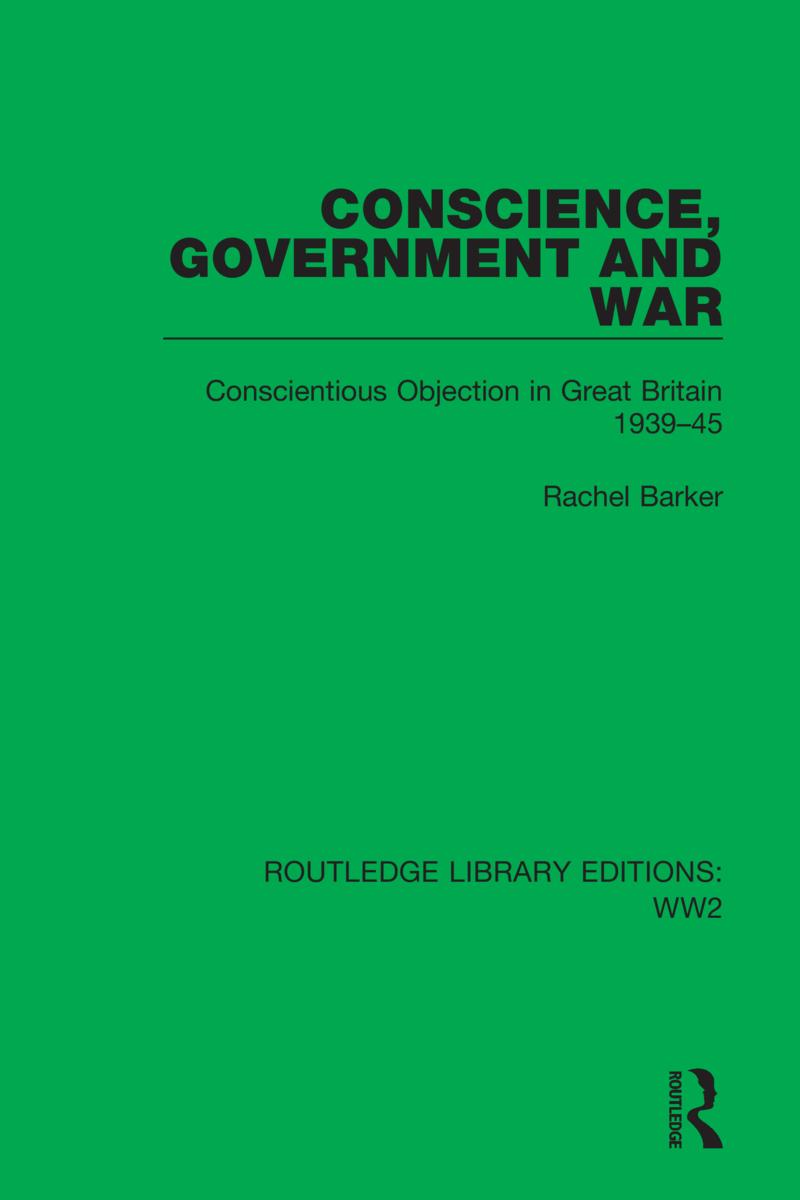 Kniha Conscience, Government and War Rachel Barker