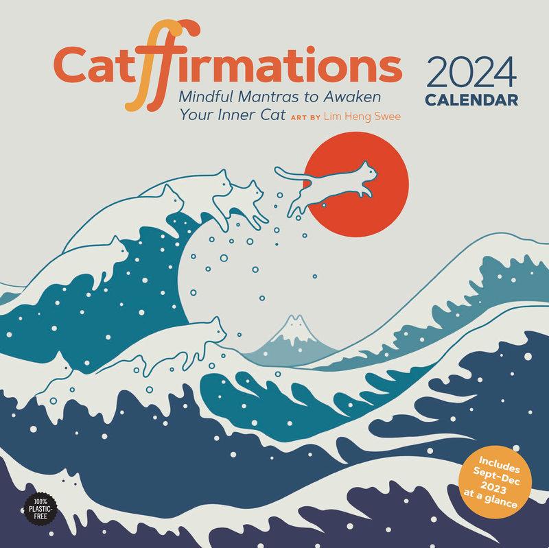 Kalendár/Diár 2024 Wall Cal: Catffirmations Lim Heng Swee