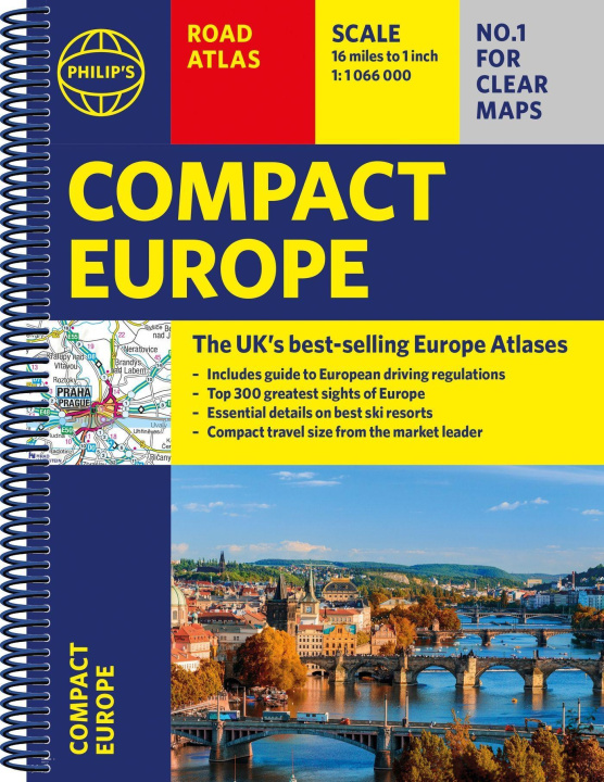 Kniha Philip's Compact Atlas Europe Philip's Maps