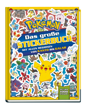 Carte Pokémon: Das große Stickerbuch mit allen Regionen von Kanto bis Galar 