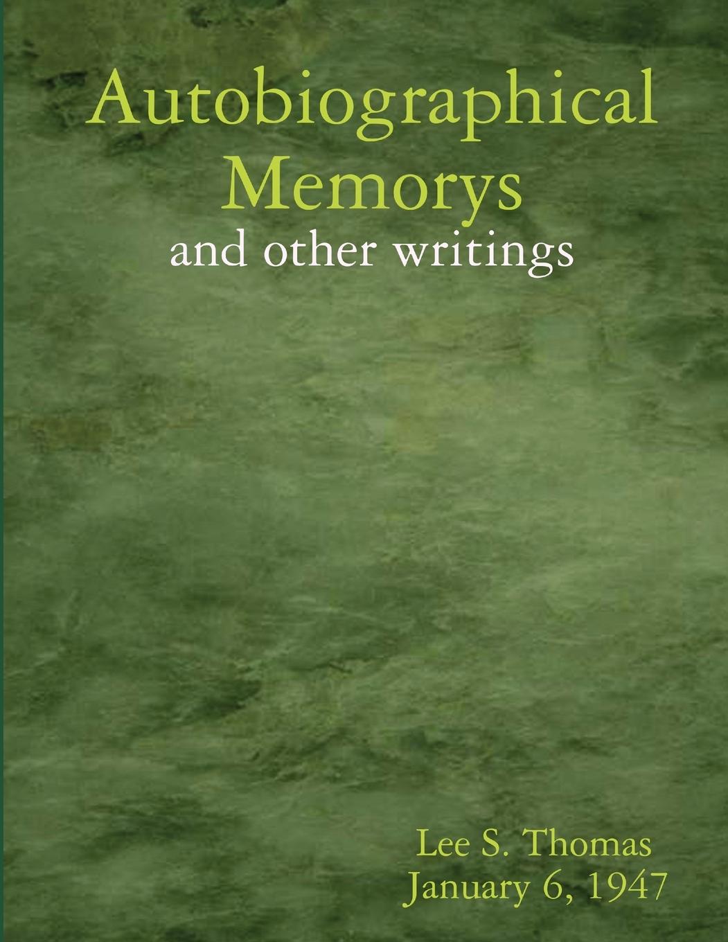 Book Autobiographical Memorys Lee Thomas