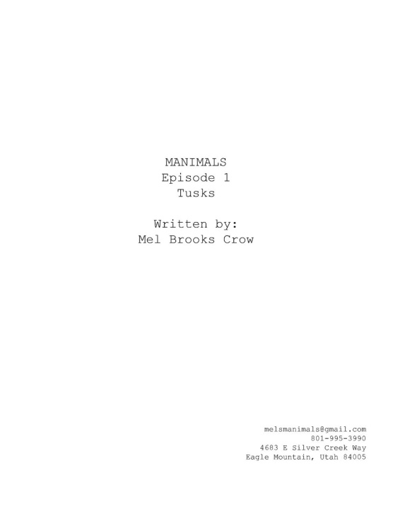 Knjiga MANIMALS Mel Brooks Crow