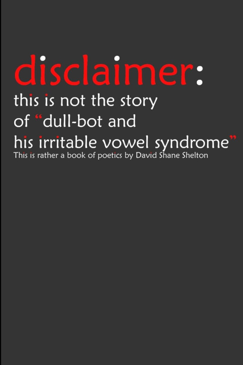 Knjiga disclaimer David Shane Shelton