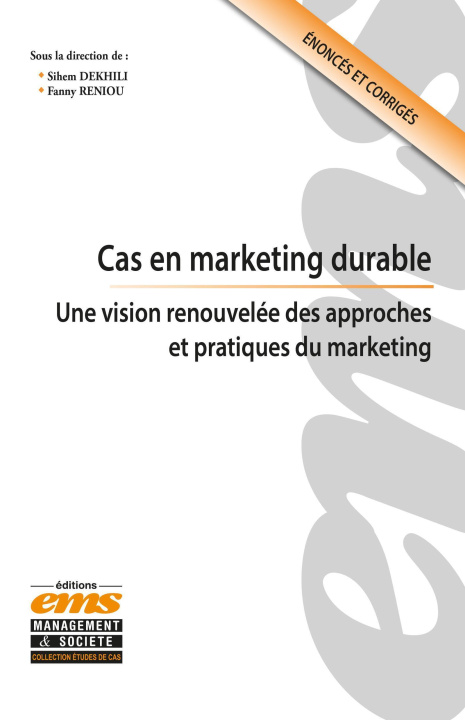 Książka Cas en marketing durable Reniou