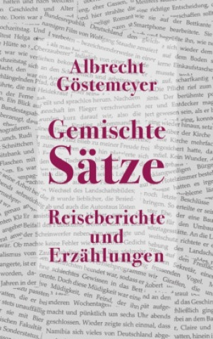 Buch Gemischte Sätze Albrecht Göstemeyer