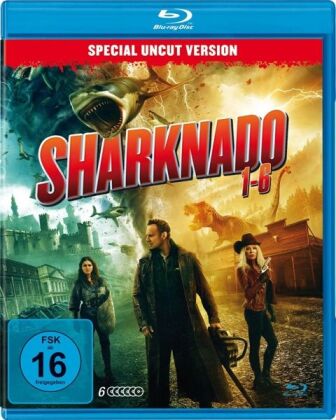 Видео Sharknado 1-6, 6 Blu-ray (Uncut) Anthony C. Ferrante
