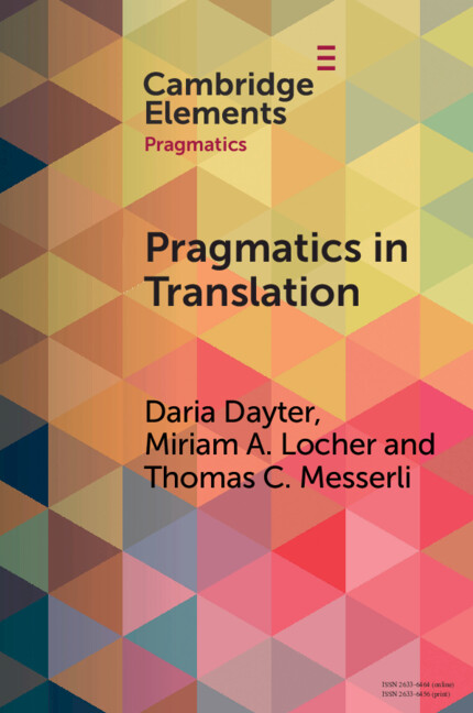 Boek Pragmatics in Translation Daria Dayter