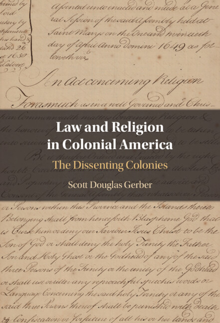 Carte Law and Religion in Colonial America Scott Douglas Gerber