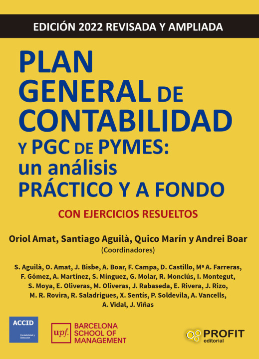 Kniha PLAN GENERAL DE CONTABILIDAD Y PGC DE PYMES 2022 ACCID