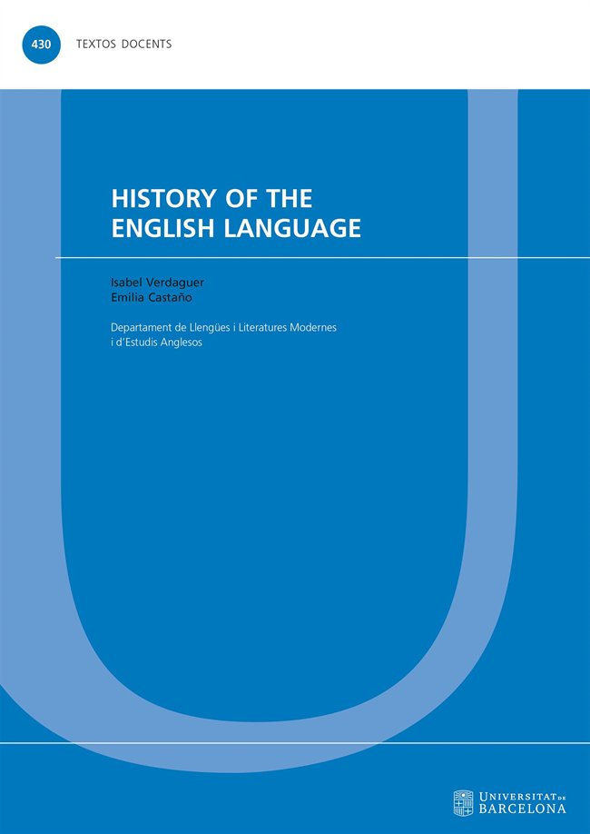 Kniha HISTORY OF THE ENGLISH LANGUAGE ISABEL VERDAGUER