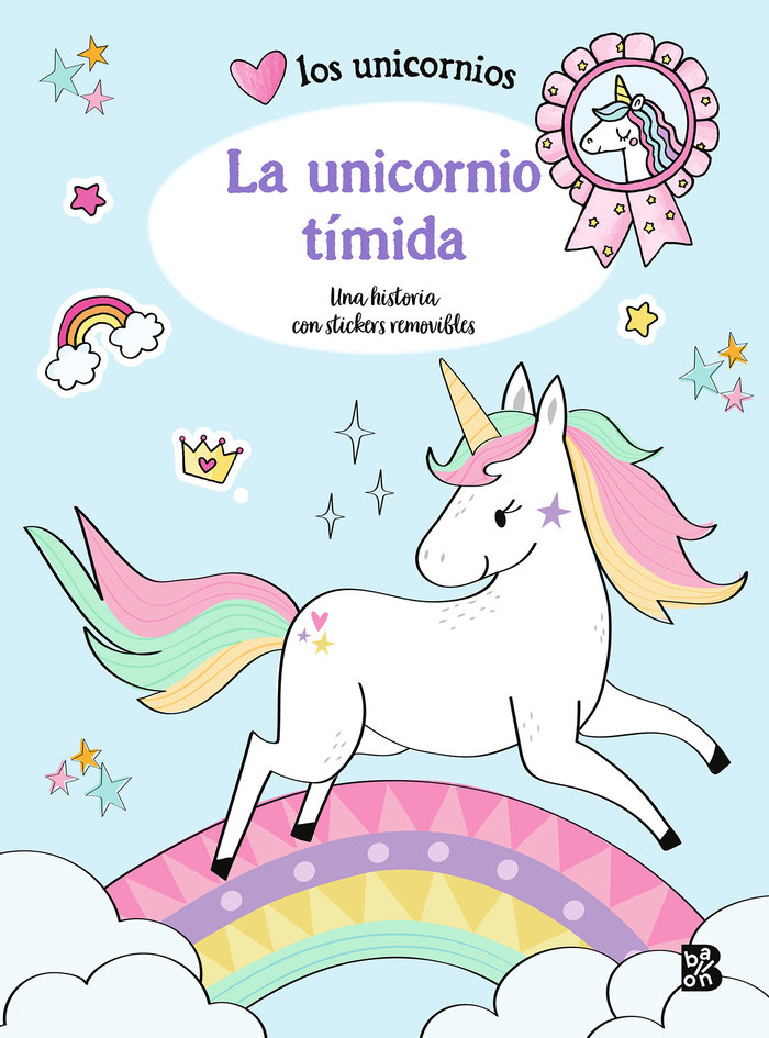 Knjiga LA UNICORNIO TIMIDA HISTORIA STICKERS BALLON