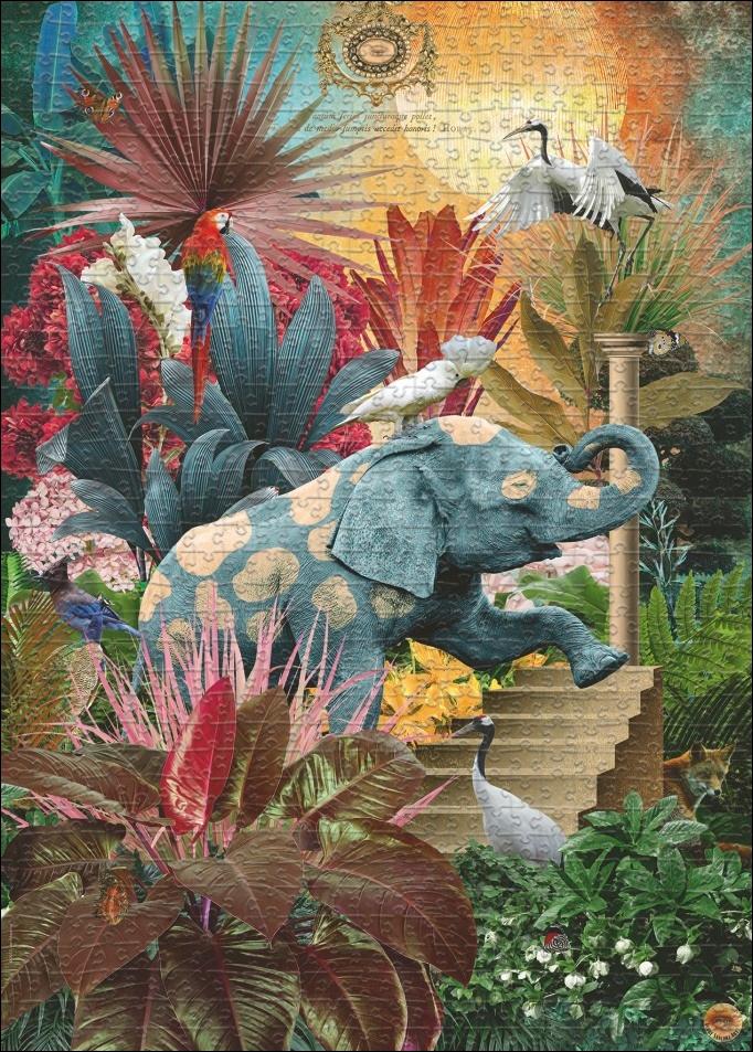 Carte Elephantaisy Puzzle 1000 Teile 