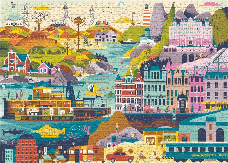 Game/Toy Wes Anderson Films Puzzle 1000 Teile 
