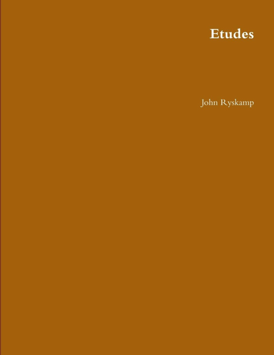 Book Etudes John Ryskamp
