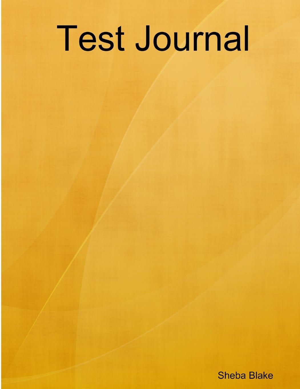 Kniha Test Journal Sheba Blake