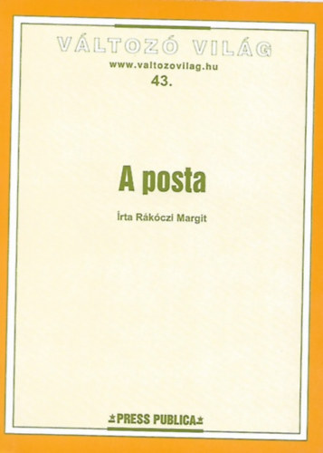 Knjiga A posta Rákóczi Margit