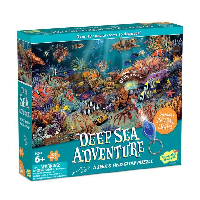 Joc / Jucărie Seek and Find Glow Puzzle - Deep Sea Adventure 