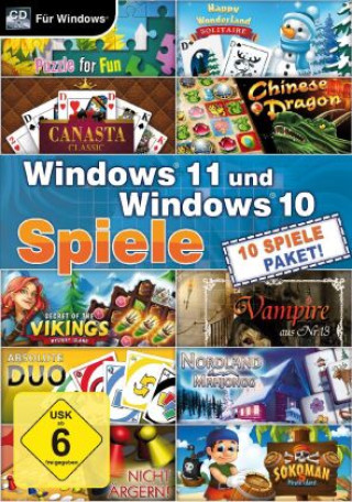 Digital Windows 11 & Windows 10 Spiele, 1 CD-ROM 
