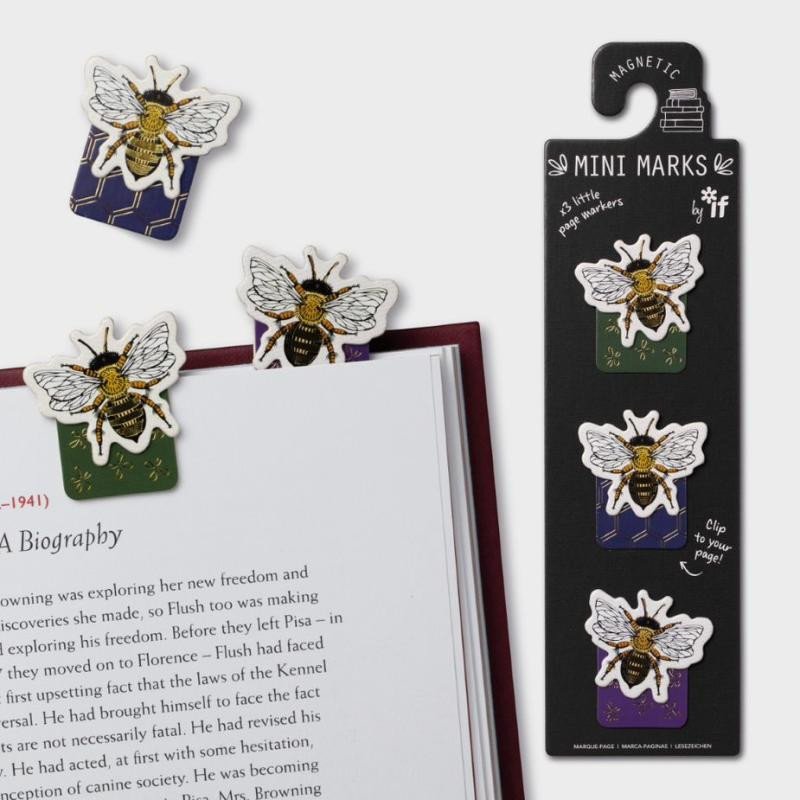Papírenské zboží Záložka do knihy Mini magnetická Včely 