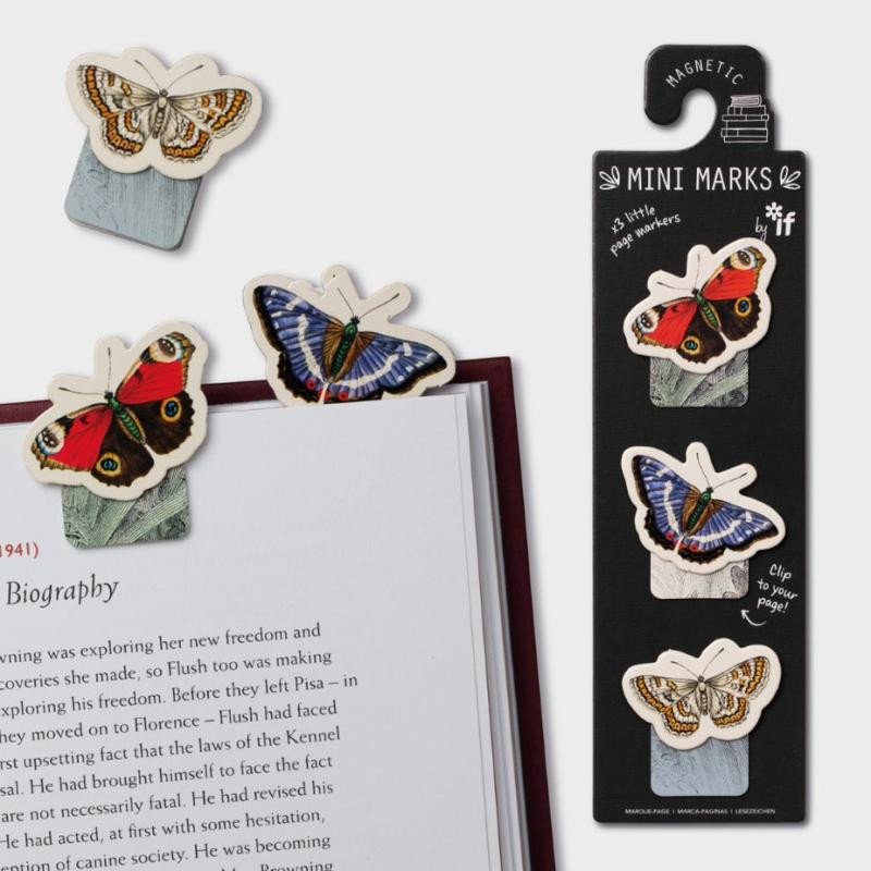 Papírszerek Záložka do knihy Mini magnetická Motýl 