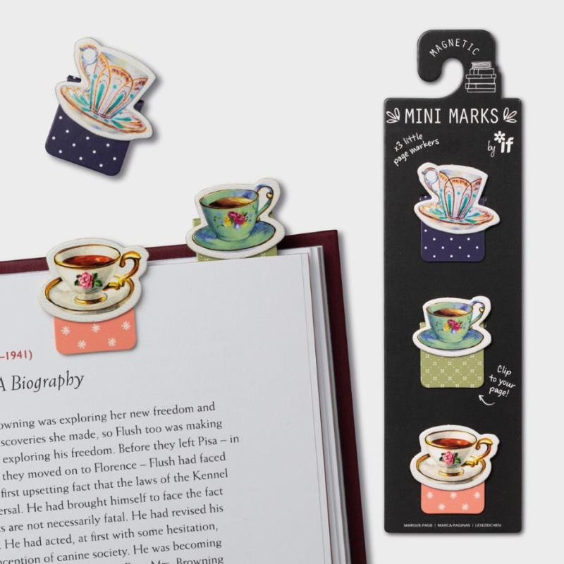Papírenské zboží Záložka do knihy Mini magnetická Šálek čaje 