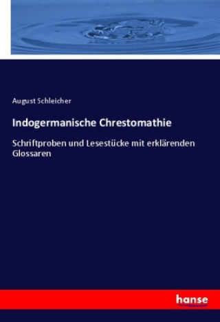 Buch Indogermanische Chrestomathie August Schleicher