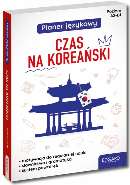 Kniha EDGARD. Koreański. Czas na koreański. Planer językowy. Poziom A2 - B1 