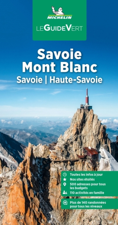 Carte Guide Vert Savoie Mont-Blanc. Savoie, Haute-Savoie 