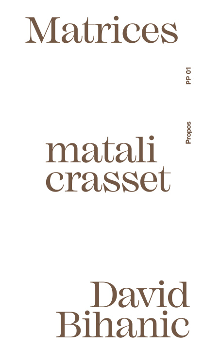 Kniha Matrices Crasset