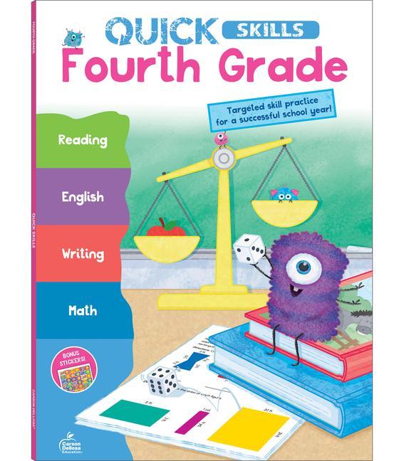 Kniha Quick Skills Fourth Grade Workbook 