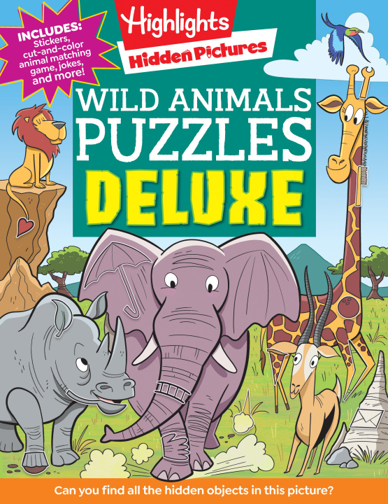 Kniha Wild Animals Puzzles Deluxe 