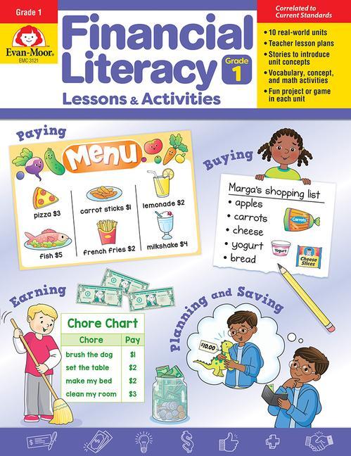 Könyv Financial Literacy Lessons and Activities, Grade 1 - Teacher Resource 