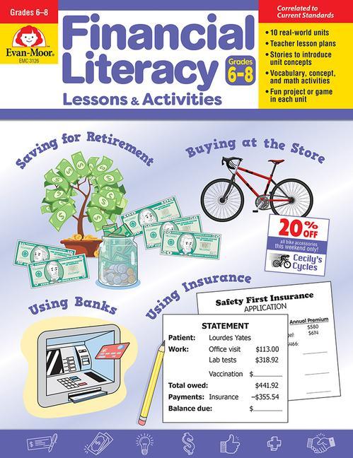 Book Financial Literacy Lessons and Activities, Grades 6-8 - Teacher Resource 