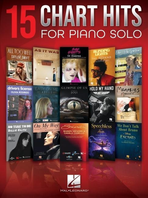 Carte 15 Chart Hits for Piano Solo Songbook 