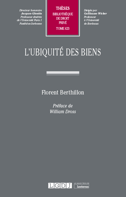 Книга L'ubiquité des biens Berthillon
