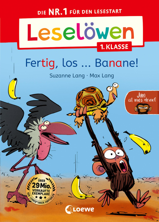 Knjiga Leselöwen 1. Klasse - Jim ist mies drauf - Fertig, los ... Banane! Loewe Erstlesebücher