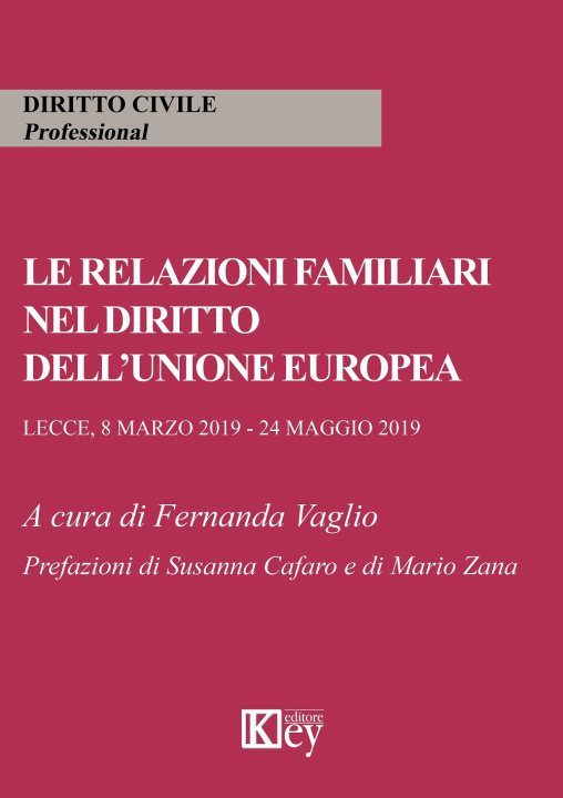 Книга relazioni familiari nel diritto dell'Unione europea 