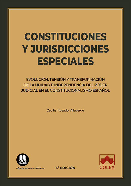 Könyv CONSTITUCIONES Y JURISDICCIONES ESPECIALES ROSADO VILLAVERDE
