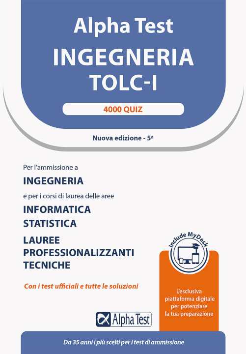 Kniha Alpha Test. Ingegneria. TOLC-I. 4000 quiz Stefano Bertocchi
