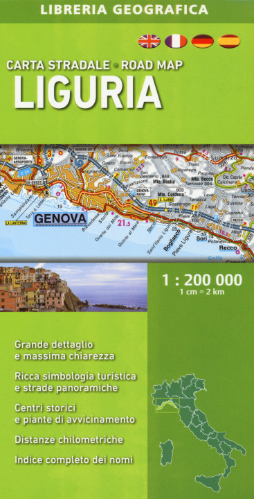 Kniha Liguria 1:200.000 