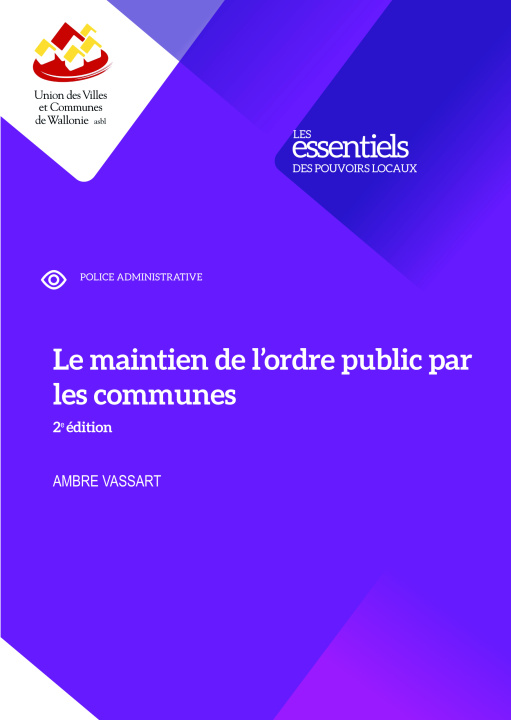 Kniha Le maintien de l'ordre public par les communes Vassart