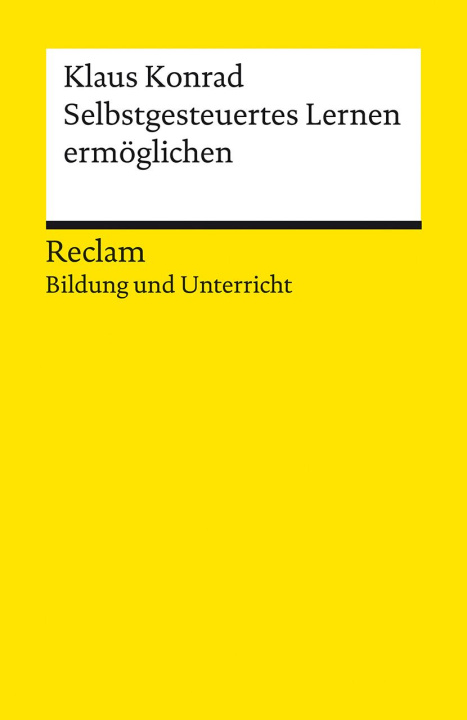 Buch Selbstgesteuertes Lernen ermöglichen Klaus Konrad