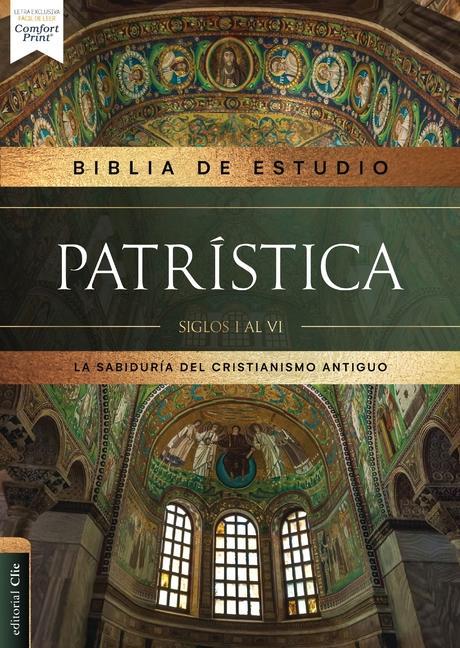 Книга Reina Valera Revisada, Biblia de Estudio Patrística, Siglos I Al VI, Leathersoft, Negro, Interior a DOS Colores, Con Índice, Palabras de Jesús En Rojo 