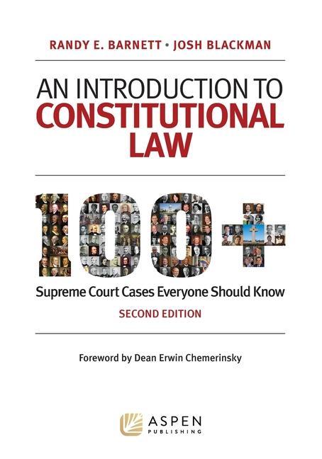 Kniha An Introduction to Constitutional Law: 100 Supreme Court Cases Everyone Should Know Josh Blackman