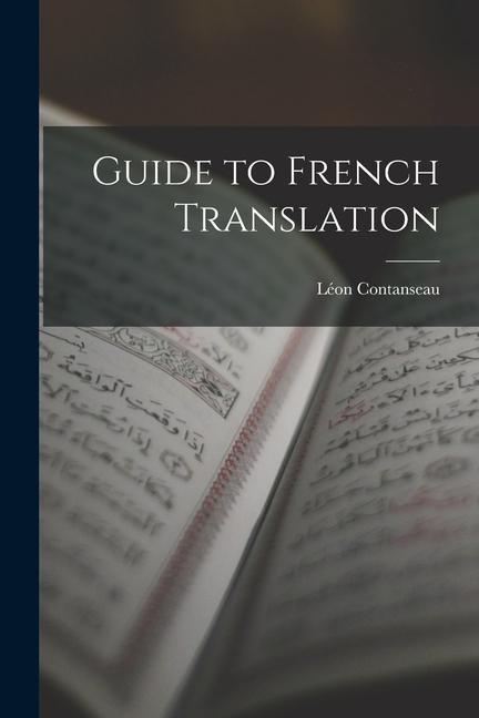 Buch Guide to French Translation Léon Contanseau