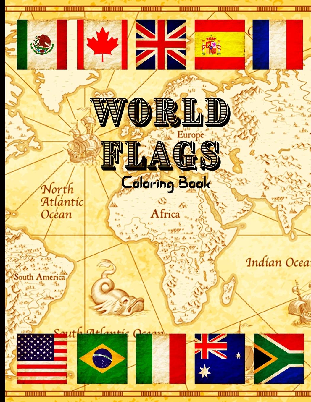 Könyv World Flags Coloring Book 
